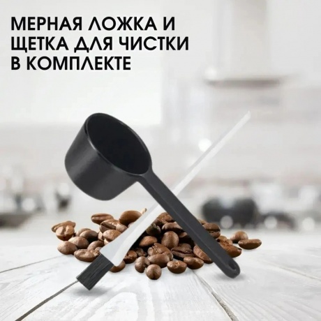Капельная кофеварка со встроенной кофемолкой BQ CM7002 Стальной-Черный - фото 28