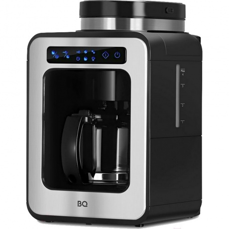Капельная кофеварка со встроенной кофемолкой BQ CM7000 Стальной-Черный - фото 2
