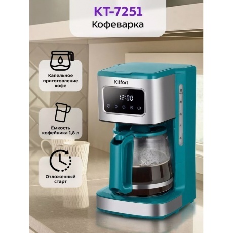 Кофеварка капельная Kitfort КТ-7251 - фото 16