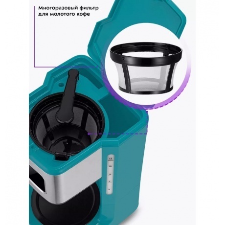 Кофеварка капельная Kitfort КТ-7251 - фото 17