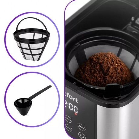 Кофеварка капельная Kitfort КТ-7222 - фото 2