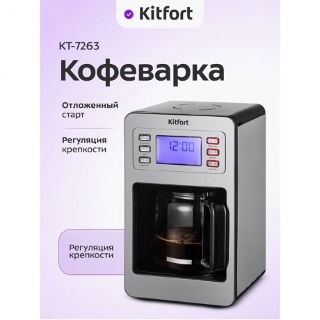 Кофеварка капельная Kitfort КТ-7263 - фото 19