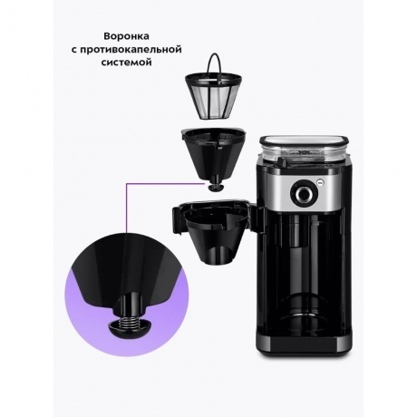 Кофеварка автоматичекая Kitfort КТ-7364 - фото 26