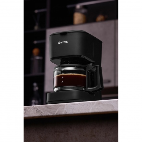 Кофеварка капельная Vitek VT-8386 630Вт черный - фото 7