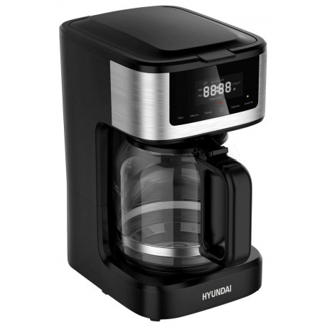Кофеварка капельная Hyundai HYD-1212 900Вт черный/серебристый - фото 2