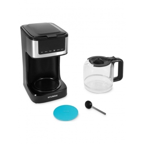 Кофеварка капельная Hyundai HYD-1212 900Вт черный/серебристый - фото 18