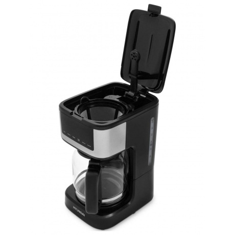 Кофеварка капельная Hyundai HYD-1212 900Вт черный/серебристый - фото 5