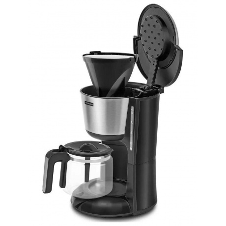 Кофеварка капельная Rondell 1100-RE-01 1000Вт серебристый/черный - фото 3