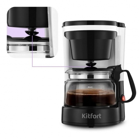 Кофеварка капельная Kitfort КТ-7486 - фото 7