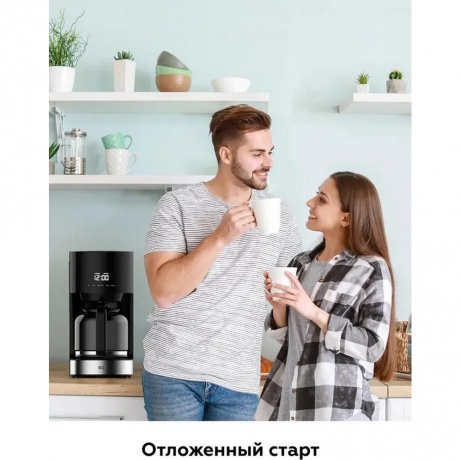 Капельная кофеварка BQ CM1001 Черный-стальной - фото 11