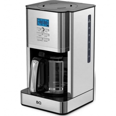 Капельная кофеварка BQ CM1004 Стальной-черный - фото 1