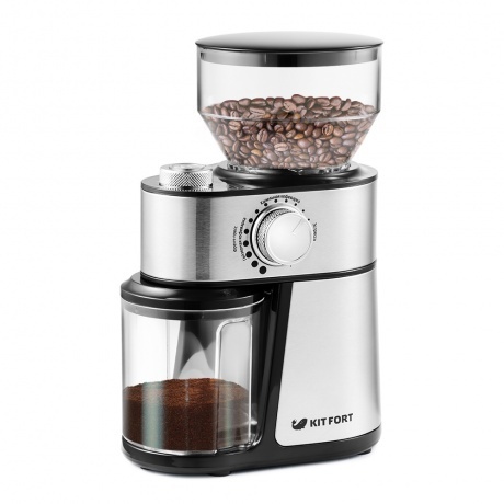 Кофемолка Kitfort КТ-717 230Вт сист.помол.:ротац.нож вместим.:10...