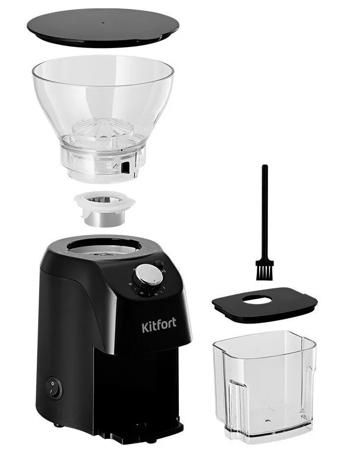 Кофемолка Kitfort КТ-791 160Вт черный - фото 7