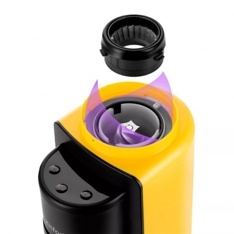 Кофемолка Kitfort КТ-7209-1 черно-желтый - фото 5