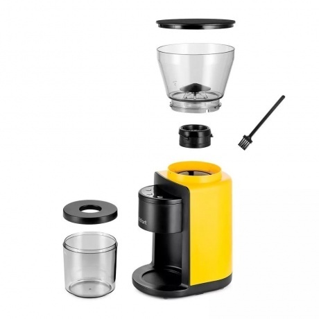 Кофемолка Kitfort КТ-7209-1 черно-желтый - фото 6