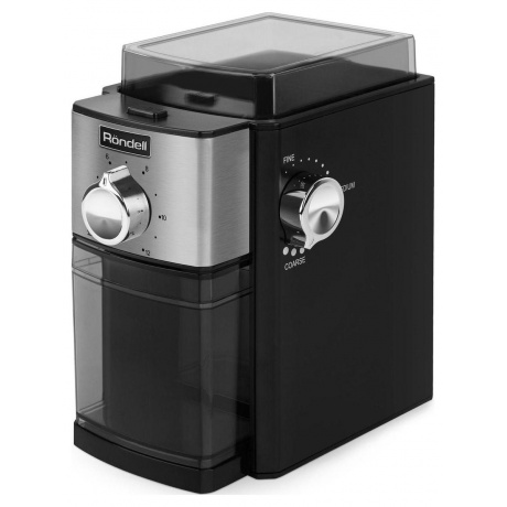 

Кофемолка Rondell RDE-1151 150Вт сист.помол.:жернова вместим.:250гр черный