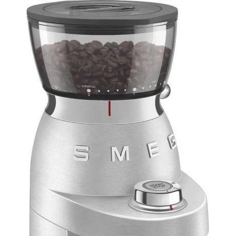 Кофемолка Smeg CGF02SSEU серебро - фото 4