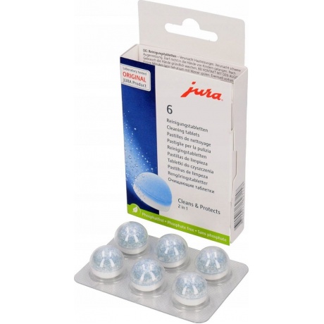Очищающие таблетки для кофемашин Jura 62715 (упак.:6шт) - фото 2