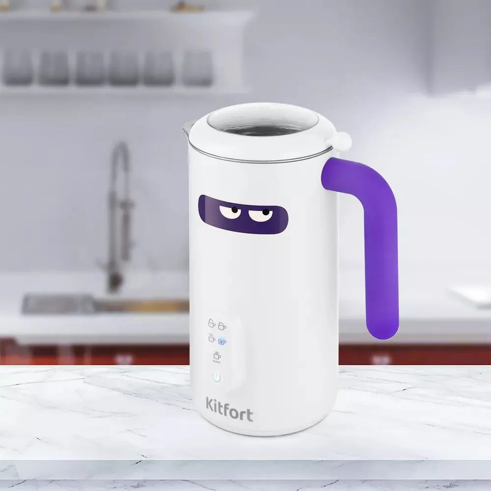 Капучинатор Kitfort КТ-774-1 бело-фиолетовый - фото 6