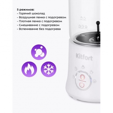 Капучинатор Kitfort КТ-7199-2 белый - фото 20
