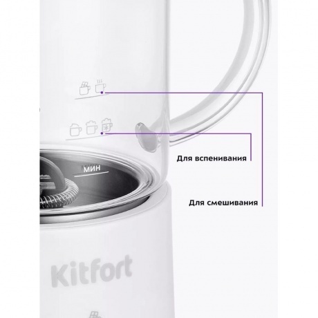 Капучинатор Kitfort КТ-7199-2 белый - фото 22