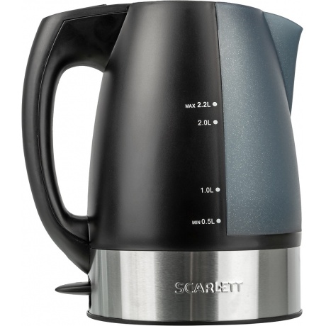 Чайник электрический Scarlett Sc-1020 2 2Л 2200Вт Черный (Пластик) - фото 2