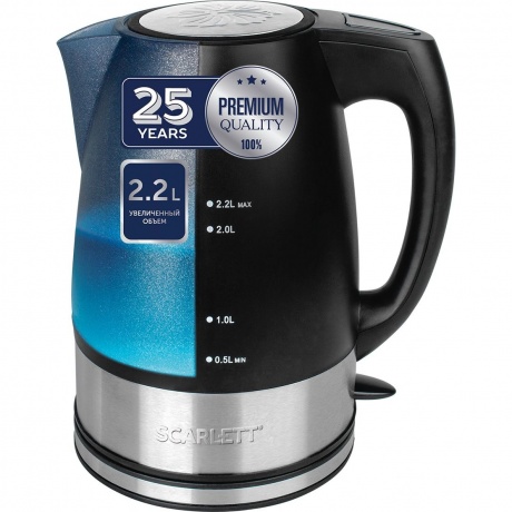 Чайник электрический Scarlett SC-1020 черный - фото 17