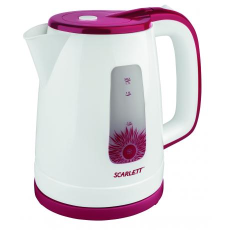 Чайник Scarlett SC-EK18P37 1.7л. 2200Вт белый/красный - фото 1