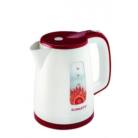 Чайник Scarlett SC-EK18P37 1.7л. 2200Вт белый/красный - фото 2