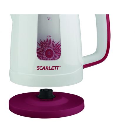 Чайник Scarlett SC-EK18P37 1.7л. 2200Вт белый/красный - фото 3