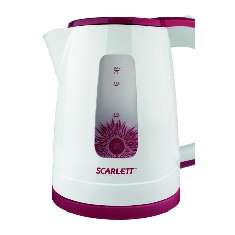 Чайник Scarlett SC-EK18P37 1.7л. 2200Вт белый/красный - фото 5