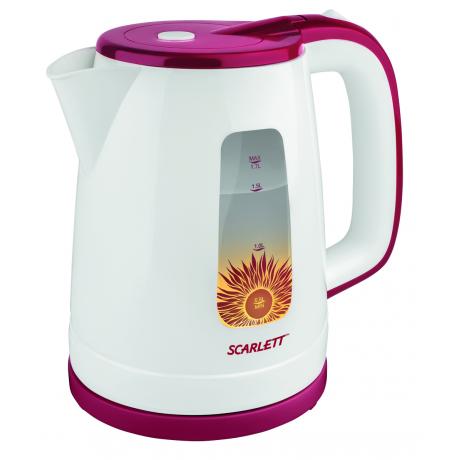 Чайник Scarlett SC-EK18P37 1.7л. 2200Вт белый/красный - фото 6