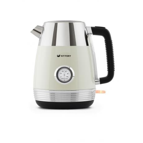 Чайник электрический Kitfort КТ-633-3 бежевый - фото 2