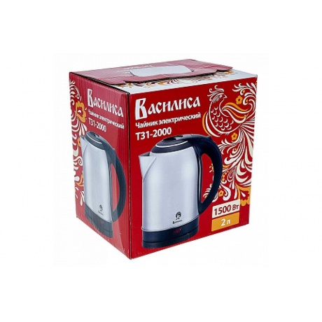 Чайник электрический Василиса Т31-2000 Metallic-Black - фото 3