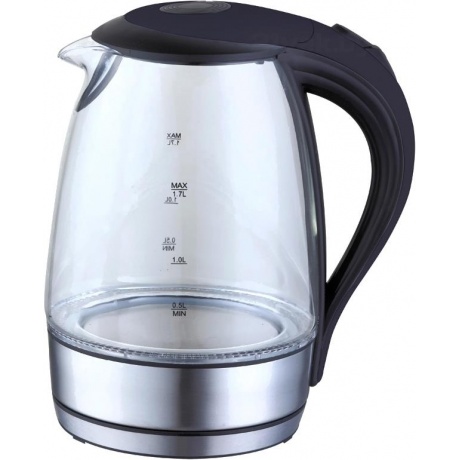 Чайник электрический Supra KES-2001 серебристый/черный - фото 3