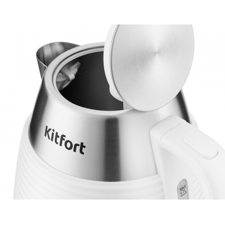 Чайник Kitfort КТ-695-3 белый - фото 4