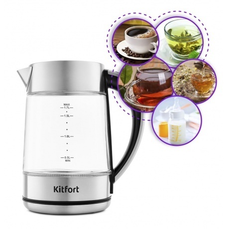 Чайник электрический Kitfort КТ-690 - фото 2