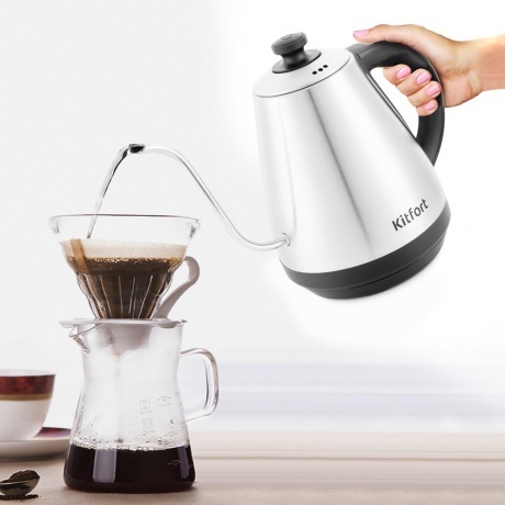 Чайник электрический для варки кофе Kitfort КТ-689 - фото 6