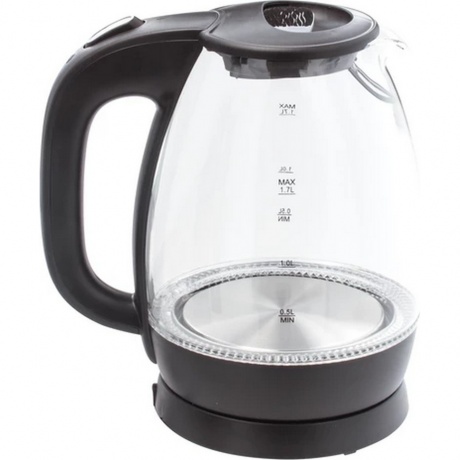 Чайник электрический Sonnen KT-1786, 1,7л, 2200Вт, закрытый нагревательный элемент, стекло, 453422 - фото 4