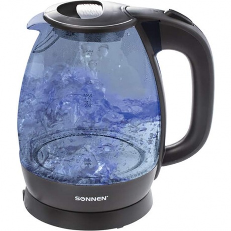 Чайник электрический Sonnen KT-1786, 1,7л, 2200Вт, стекло - фото 14