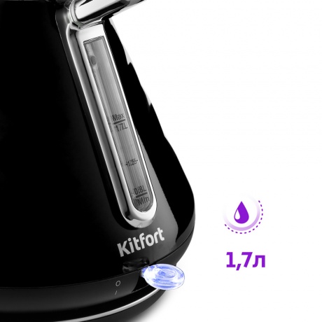 Чайник Kitfort КТ-698-1 черный - фото 4