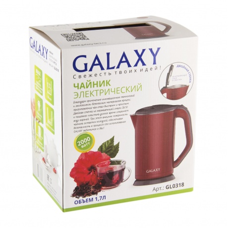 Чайник Galaxy GL 0318 красный - фото 5