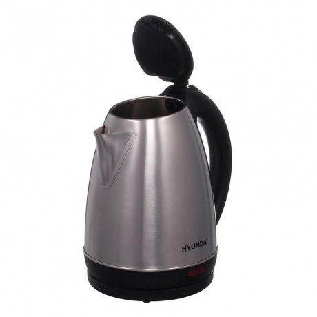 Чайник электрический Hyundai HYK-S1030 серебристый матовый/черный - фото 3