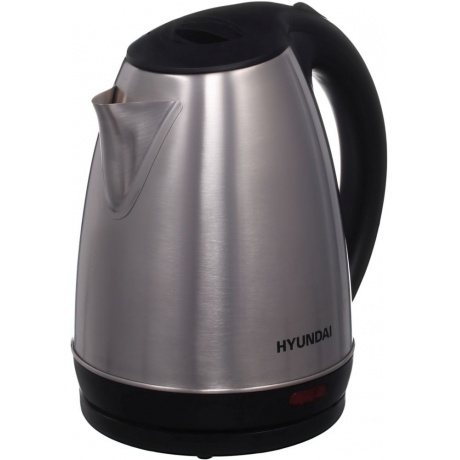 Чайник электрический Hyundai HYK-S1030 серебристый матовый/черный - фото 4