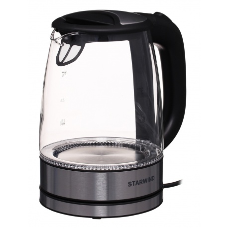 Чайник электрический Starwind SKG5210 черный/серебристый - фото 2