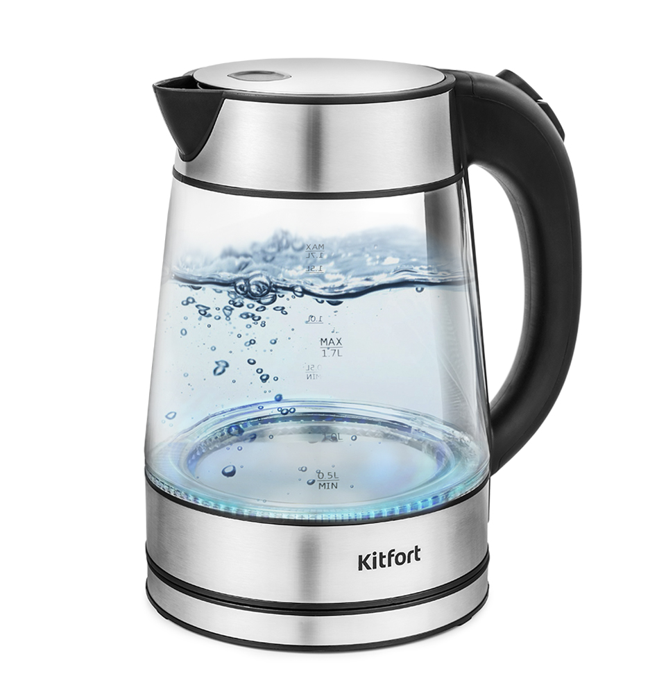 Чайник электрический Kitfort KT-6105 kt 6105 электрочайник kitfort kt 6105 серебристый