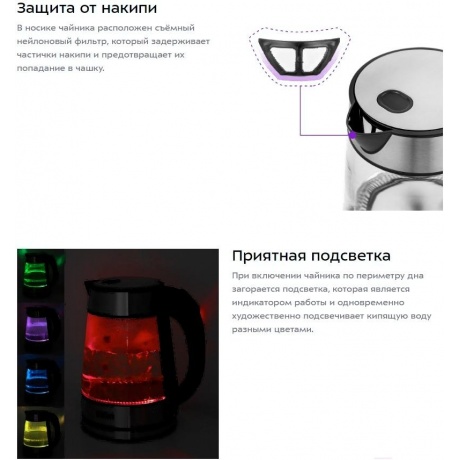 Чайник электрический Kitfort КТ-6105 - фото 7