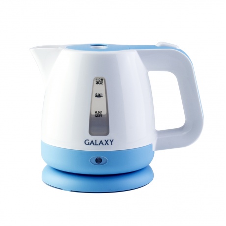 Чайник Galaxy GL0223, белый/голубой - фото 1
