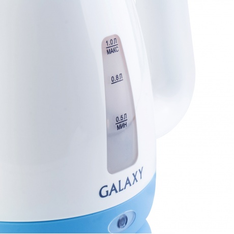 Чайник Galaxy GL0223, белый/голубой - фото 3