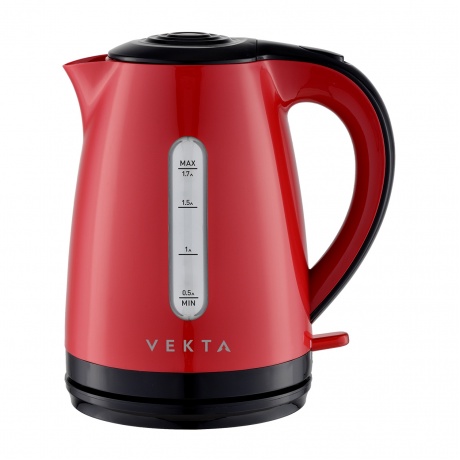 Чайник Vekta KMP-1704 Красный/Черный - фото 1